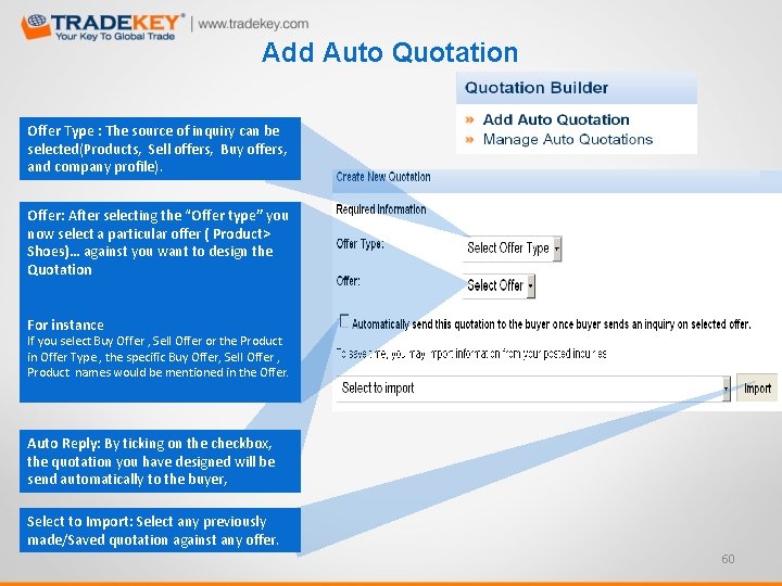 Add Auto Quotation Offer Type : The source of inquiry can be selected(Products, Sell