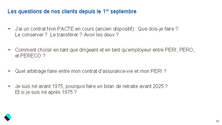 Les questions de nos clients depuis le 1 er septembre - J’ai un contrat