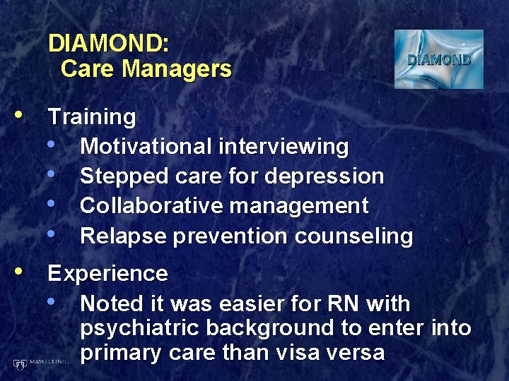 Collaborative Care Management of Depression in Primary Care