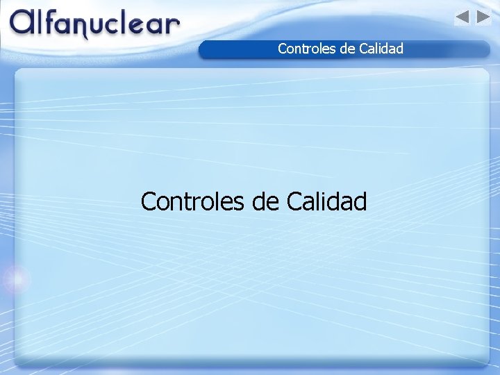 Controles de Calidad 