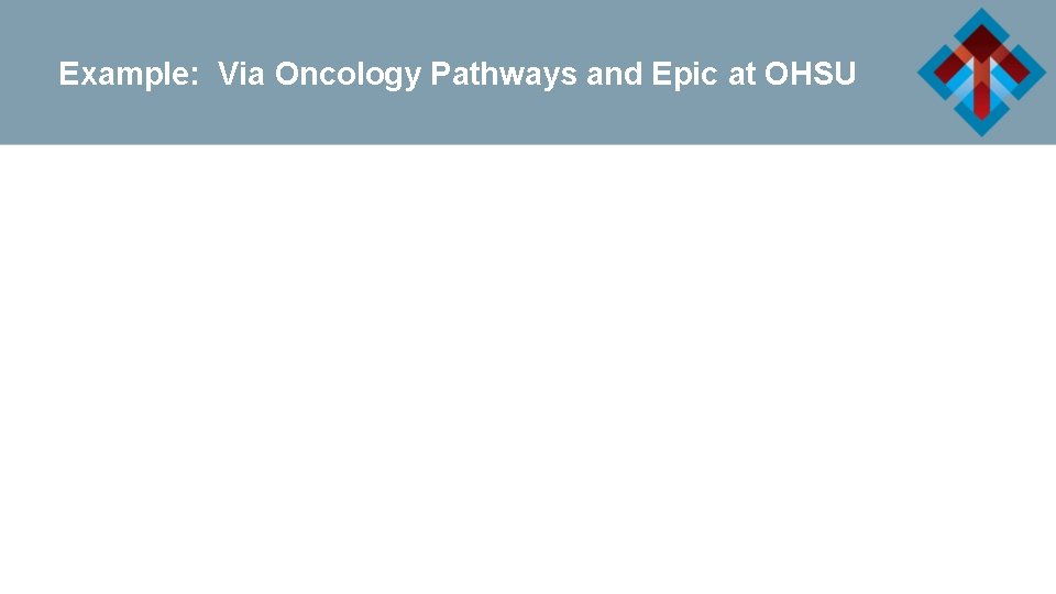 Example: Via Oncology Pathways and Epic at OHSU 