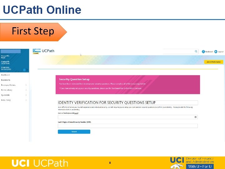 UCPath Online First Step 8 