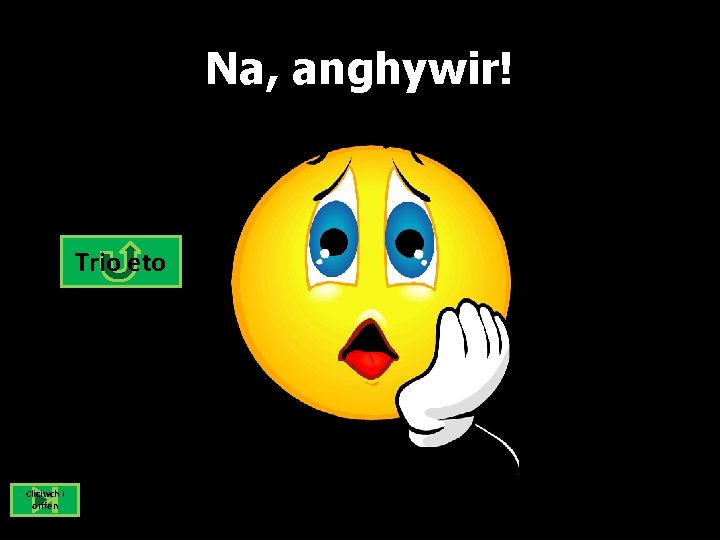 Na, anghywir! Trio eto Cliciwch i orffen 