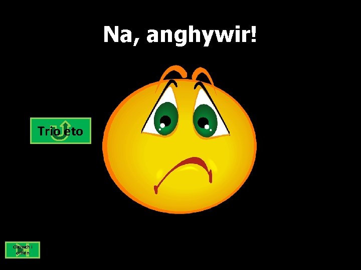 Na, anghywir! Trio eto Cliciwch i orffen 
