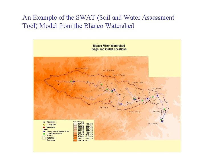 An Example of the SWAT (Soil and Water Assessment Tool) Model from the Blanco