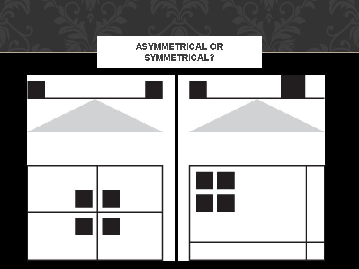 ASYMMETRICAL OR SYMMETRICAL? 