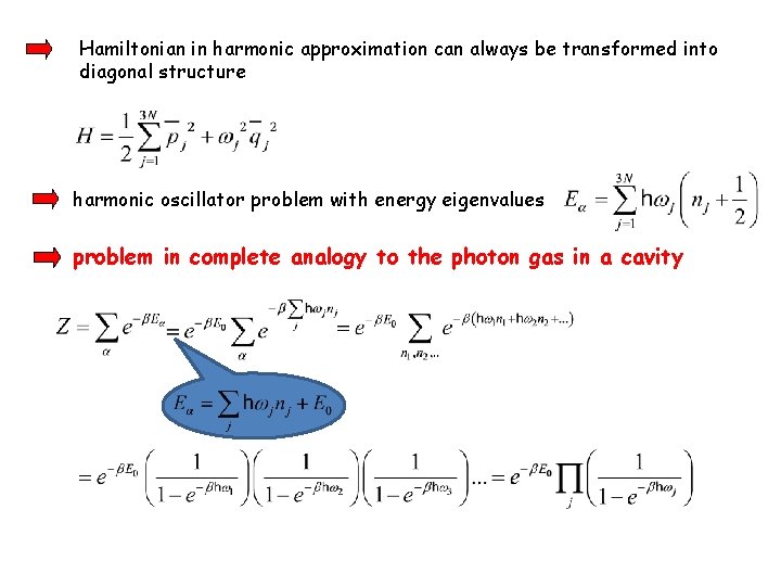 Hamiltonian in harmonic approximation can always be transformed into diagonal structure harmonic oscillator problem