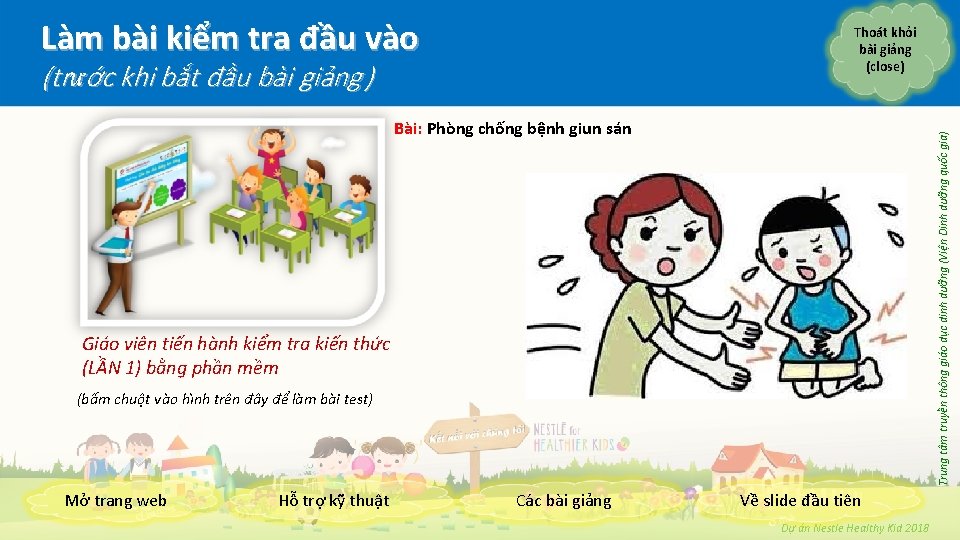 Làm bài kiểm tra đầu vào Thoát khỏi bài giảng (close) (trước khi bắt