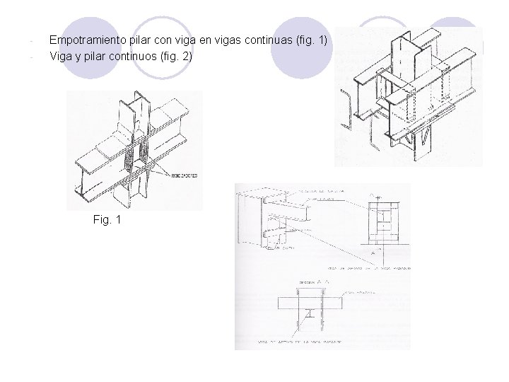 - Empotramiento pilar con viga en vigas continuas (fig. 1) Viga y pilar continuos