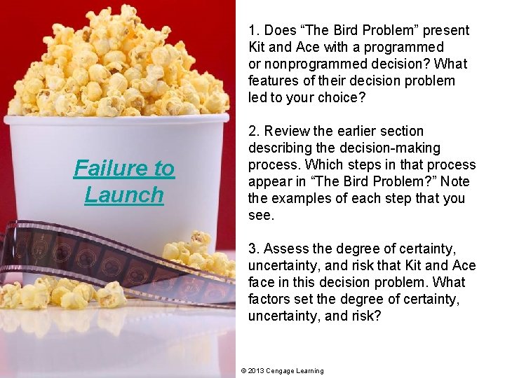 1. Does “The Bird Problem” present Kit and Ace with a programmed or nonprogrammed