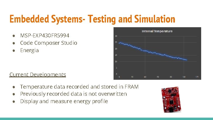 Embedded Systems- Testing and Simulation ● MSP-EXP 430 FR 5994 ● Code Composer Studio