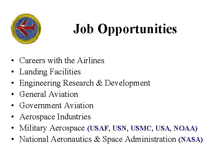 Job Opportunities • • Careers with the Airlines Landing Facilities Engineering Research & Development