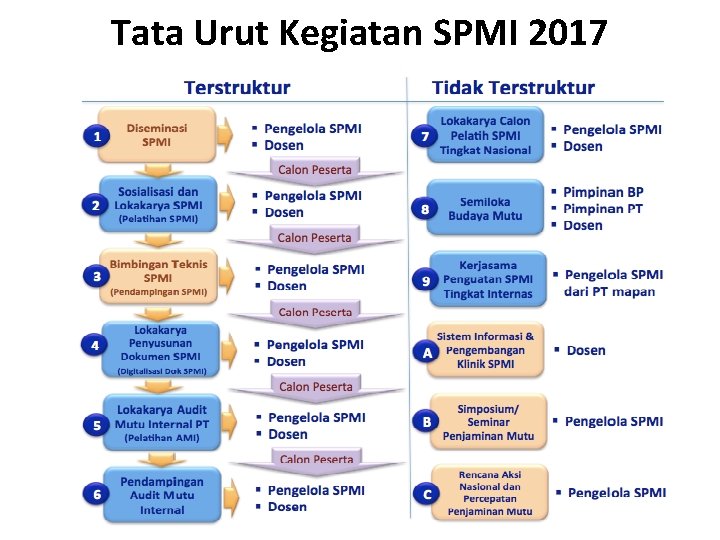 Tata Urut Kegiatan SPMI 2017 