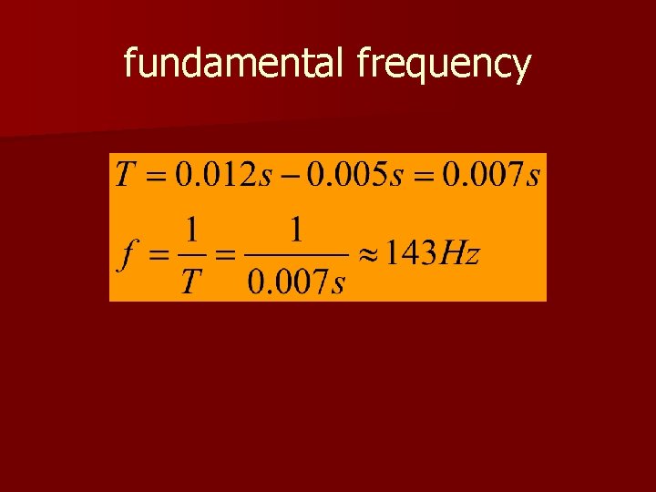 fundamental frequency 