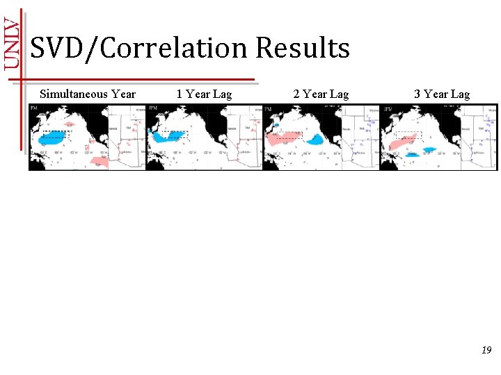 SVD/Correlation Results Simultaneous Year 1 Year Lag 2 Year Lag 3 Year Lag 500