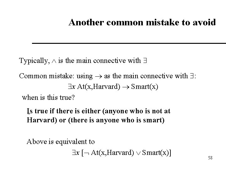 Another common mistake to avoid Typically, is the main connective with Common mistake: using