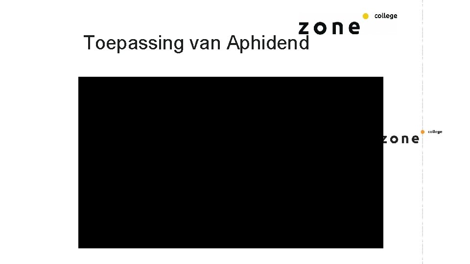 Toepassing van Aphidend 