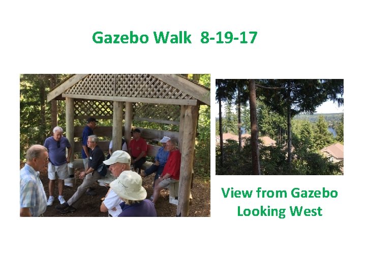 Gazebo Walk 8 -19 -17 View from Gazebo Looking West 