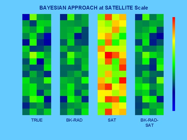 BAYESIAN APPROACH at SATELLITE Scale TRUE BK-RAD SAT BK-RADSAT 