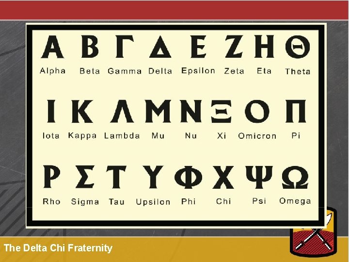 The Delta Chi Fraternity 