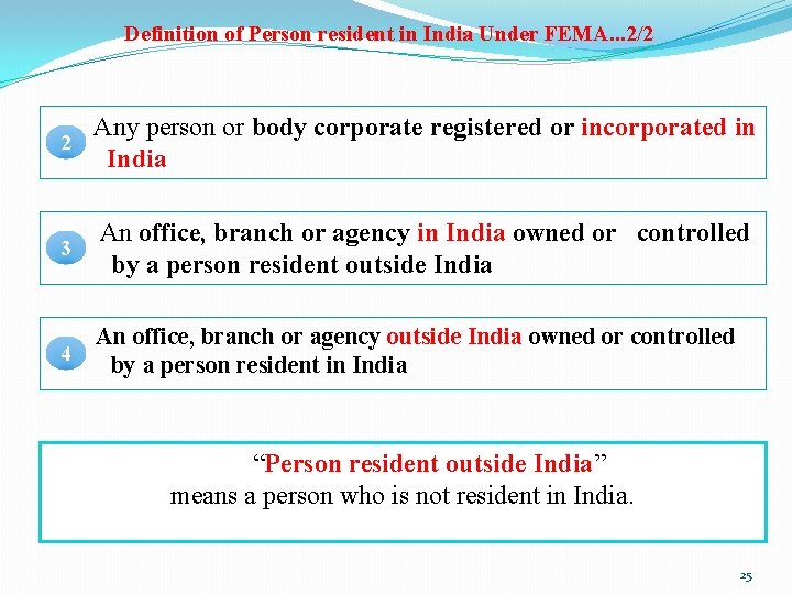 Definition of Person resident in India Under FEMA. . . 2/2 Any person or