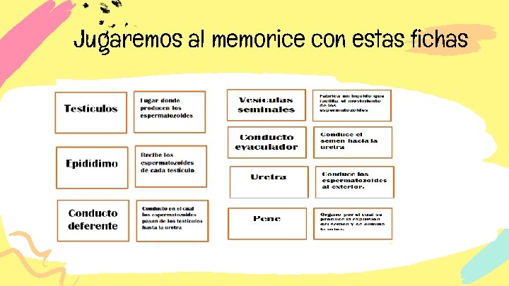Jugaremos al memorice con estas fichas Jugaremos al memorice con estas fichas