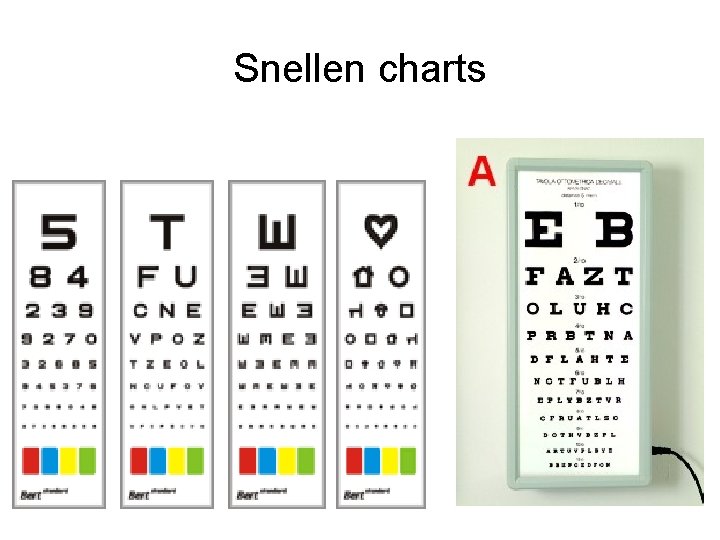 Snellen charts 