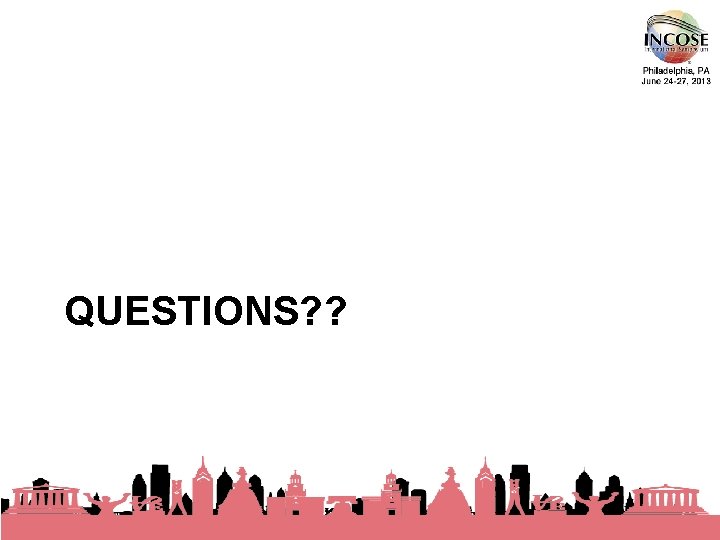 QUESTIONS? ? 