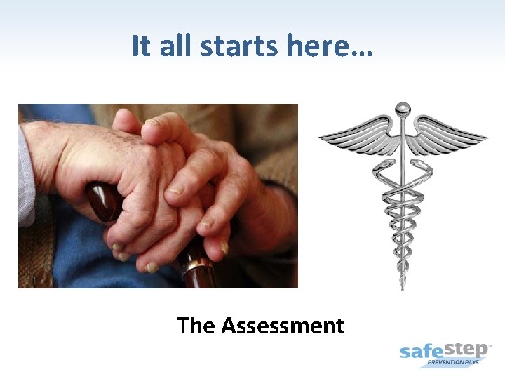 It all starts here… The Assessment 