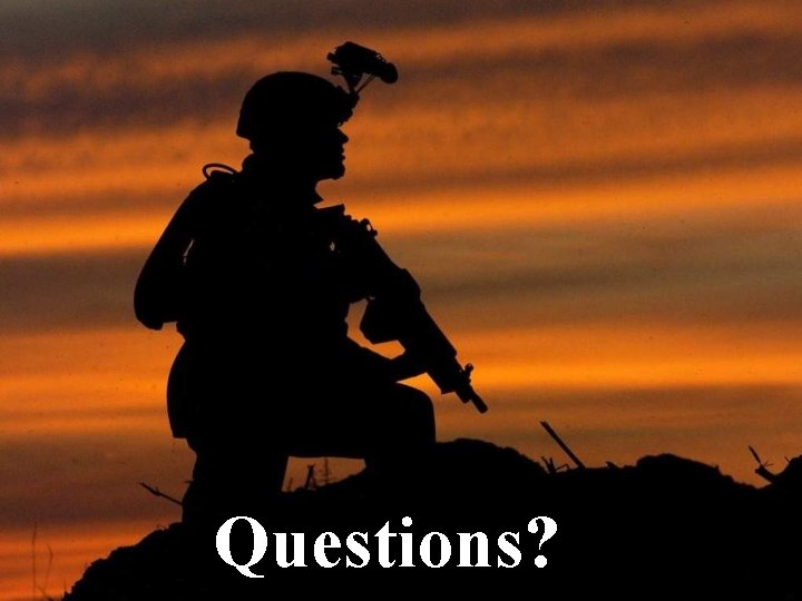 Questions? 