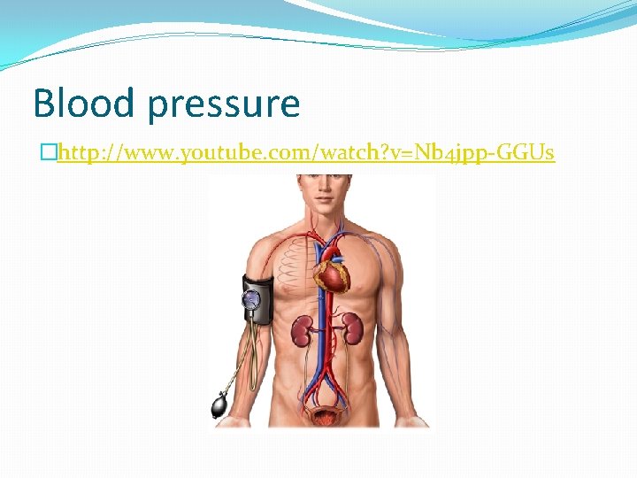 Blood pressure �http: //www. youtube. com/watch? v=Nb 4 jpp-GGUs Blood pressure �http: //www. youtube. com/watch? v=Nb 4 jpp-GGUs