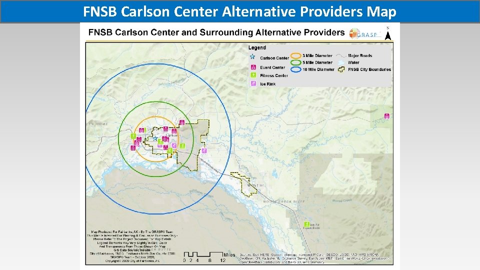 FNSB Carlson Center Alternative Providers Map 