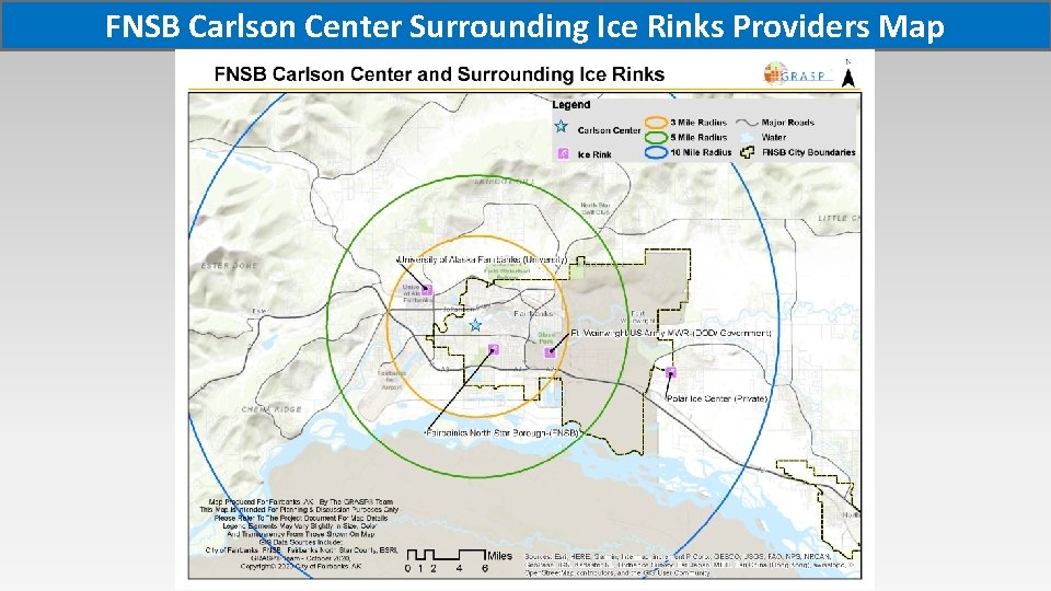 FNSB Carlson Center Surrounding Ice Rinks Providers Map 