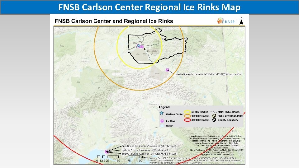 FNSB Carlson Center Regional Ice Rinks Map 