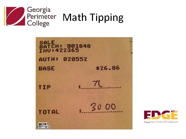 Math Tipping 