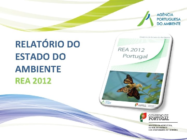 RELATÓRIO DO ESTADO DO AMBIENTE REA 2012 RELATÓRIO DO ESTADO DO AMBIENTE REA 2012
