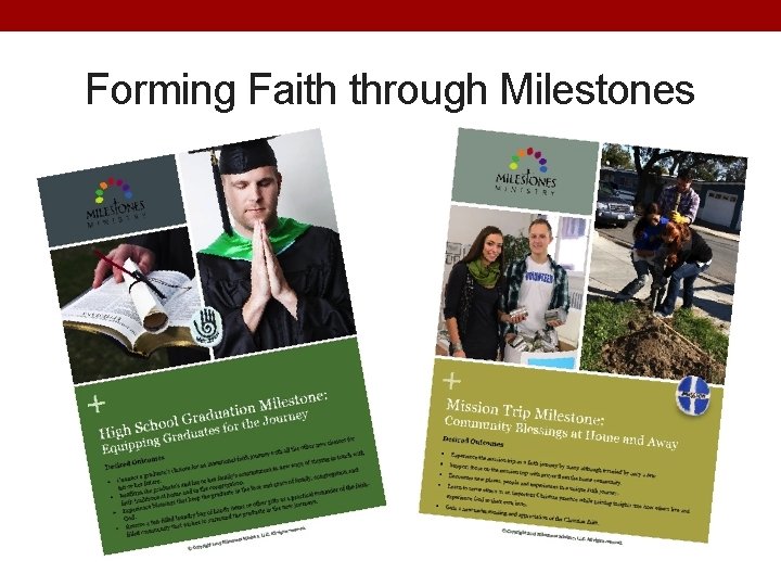 Forming Faith through Milestones 