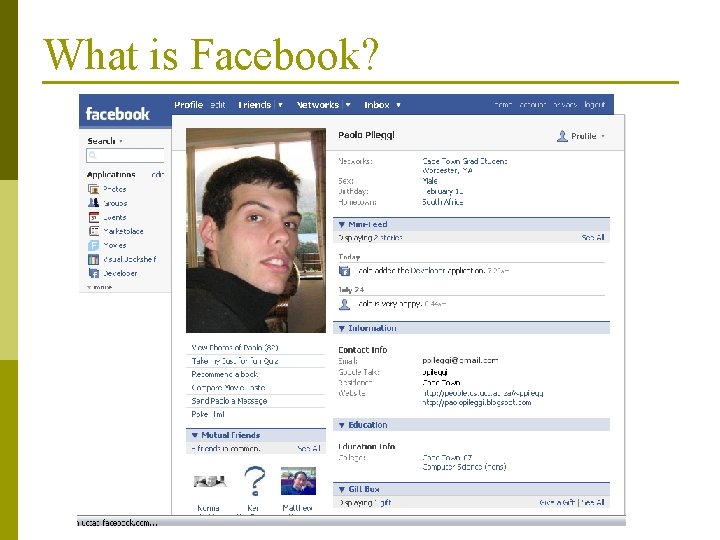 What is Facebook? 