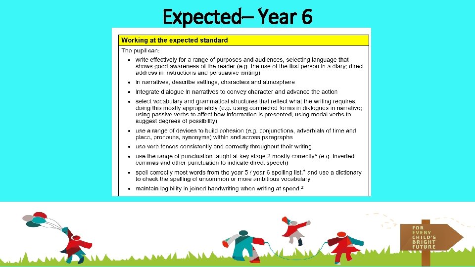 Expected– Year 6 
