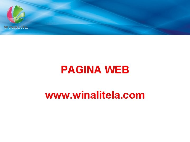 PAGINA WEB www. winalitela. com 