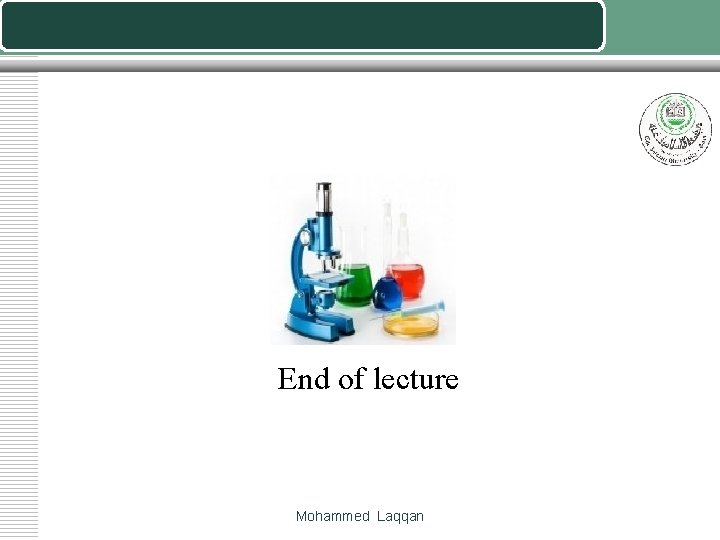 End of lecture Mohammed Laqqan 
