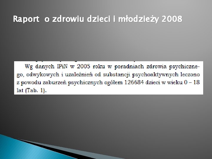 Raport o zdrowiu dzieci i młodzieży 2008 