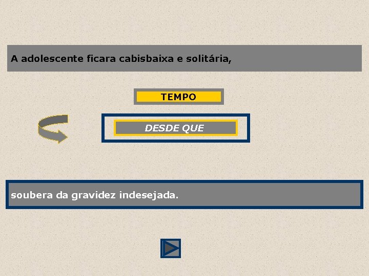 A adolescente ficara cabisbaixa e solitária, TEMPO DESDE QUE soubera da gravidez indesejada. 