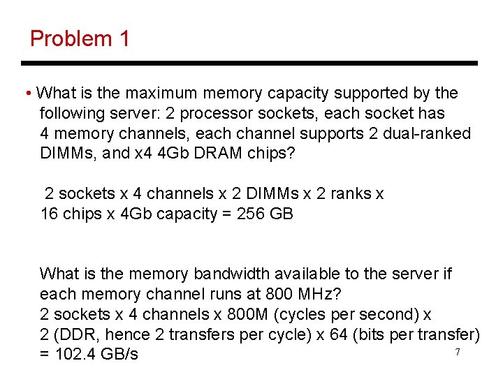 Lecture Memory Basics and Innovations Topics memory organization