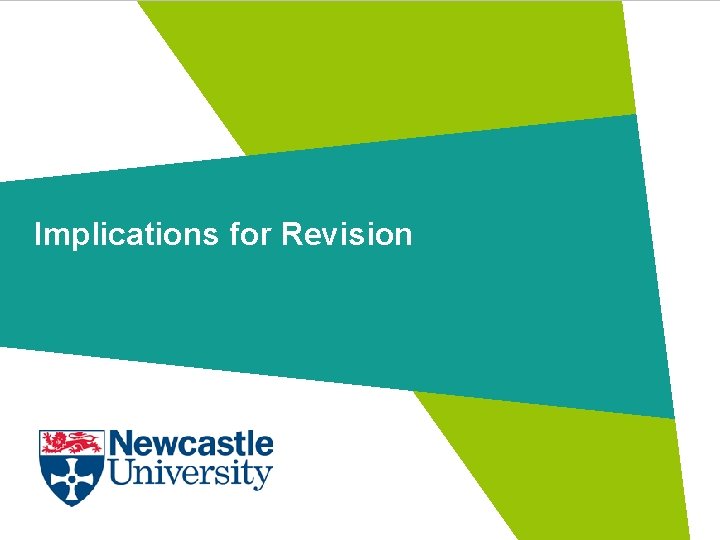 Implications for Revision 