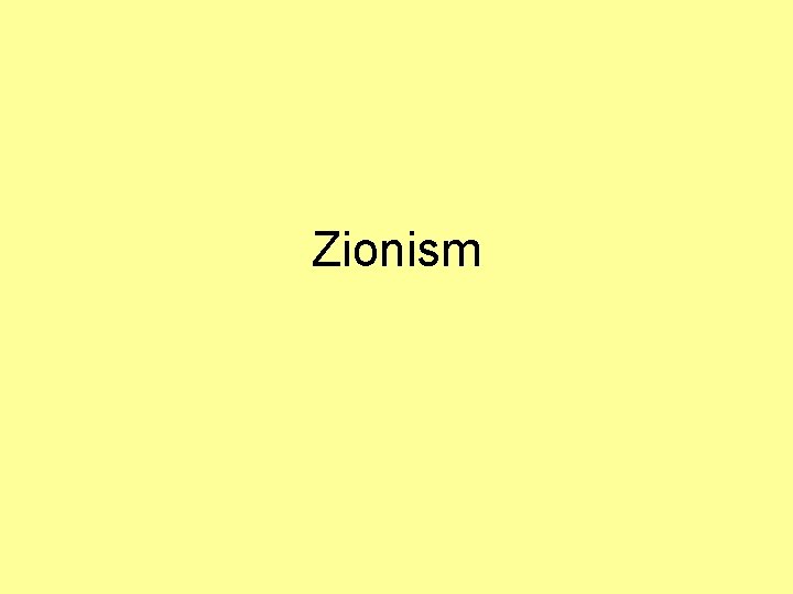 Zionism 