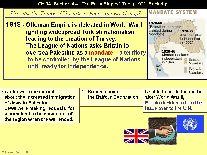 CH 34: Section 4 – “The Early Stages” Text p. 901; Packet p. How