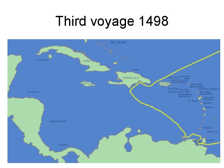 Third voyage 1498 