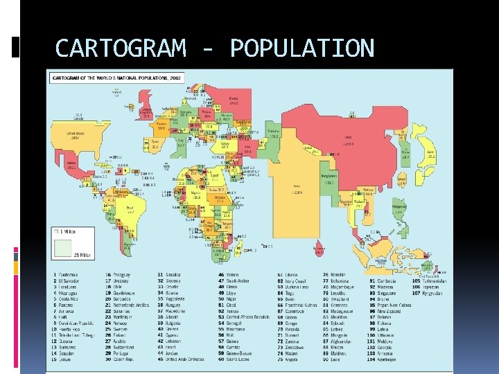 CARTOGRAM - POPULATION 