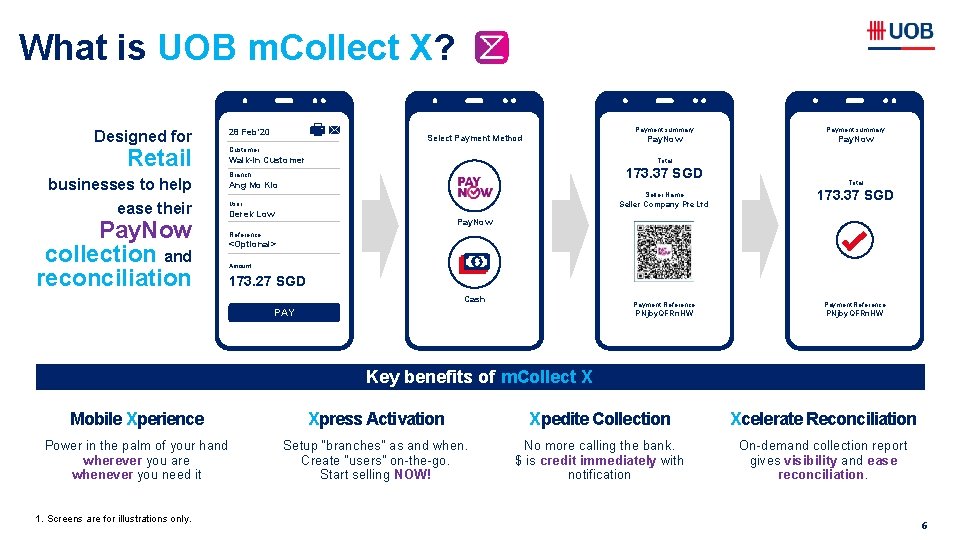 What is UOB m. Collect X? Designed for Retail businesses to help ease their